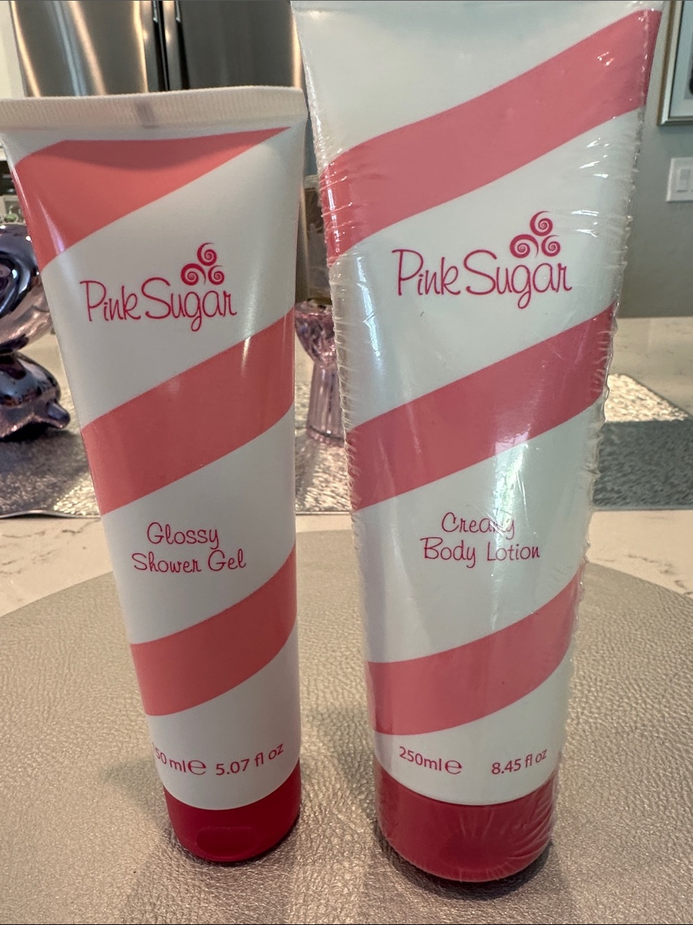 Pink Sugar Glossy Shower Gel & Creamy Body Lotion - Pink NEW